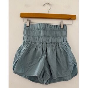 Free People Movement High Rise The Way Home Shorts Baby Blue Women's XS